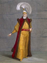 Soulak-Bachi, kuvalaatta 16 Charles de Ferriolin teoksesta "Sadan Levantin eri kansoja esittävän painokuvan kokoelma", kaivertanut Gérard Scotin (1671-1716), 1707-08